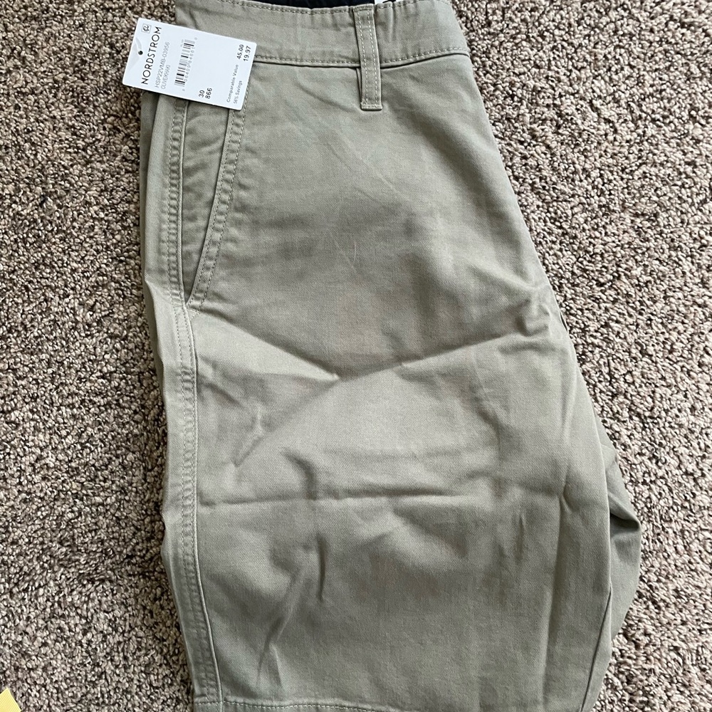 Hurley Men's Olive Flat Front Shorts